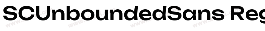 SCUnboundedSans Regu字体转换